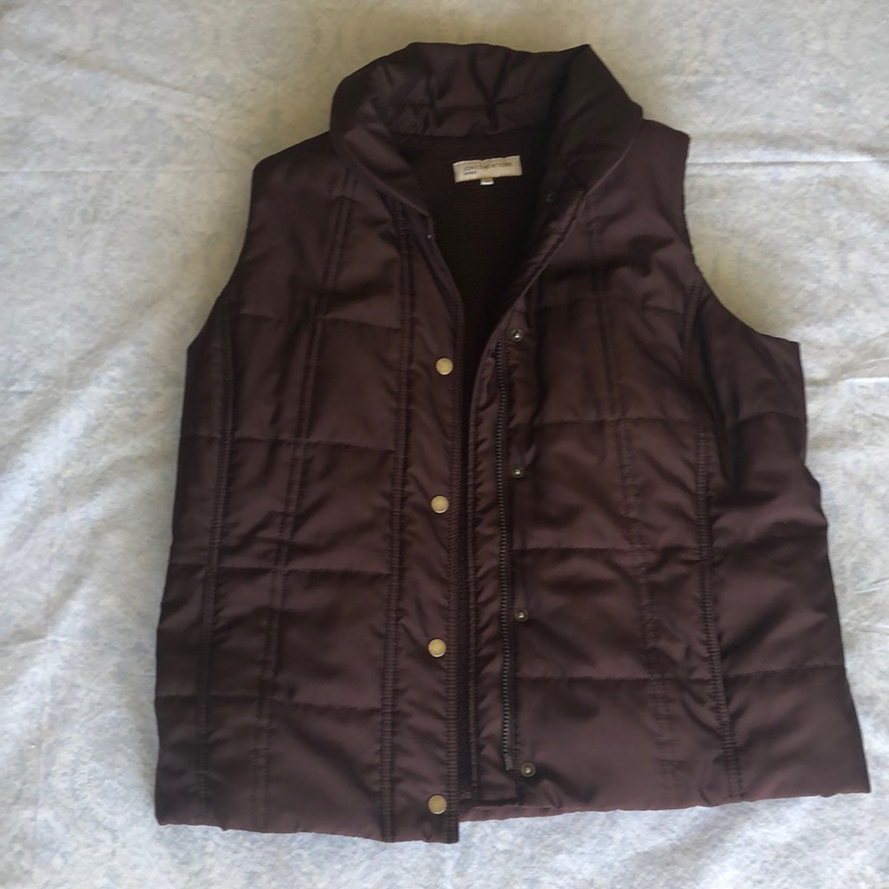 Jones New York Sport Quilted Vest with Sherpa-like lining